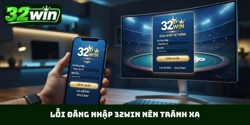 Lỗi đăng nhập 32WIN nên tránh xa