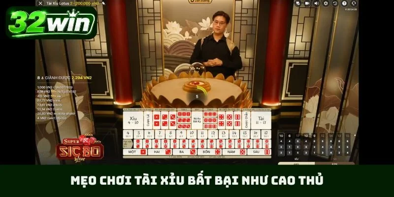 Mẹo chơi tài xỉu bất bại như cao thủ